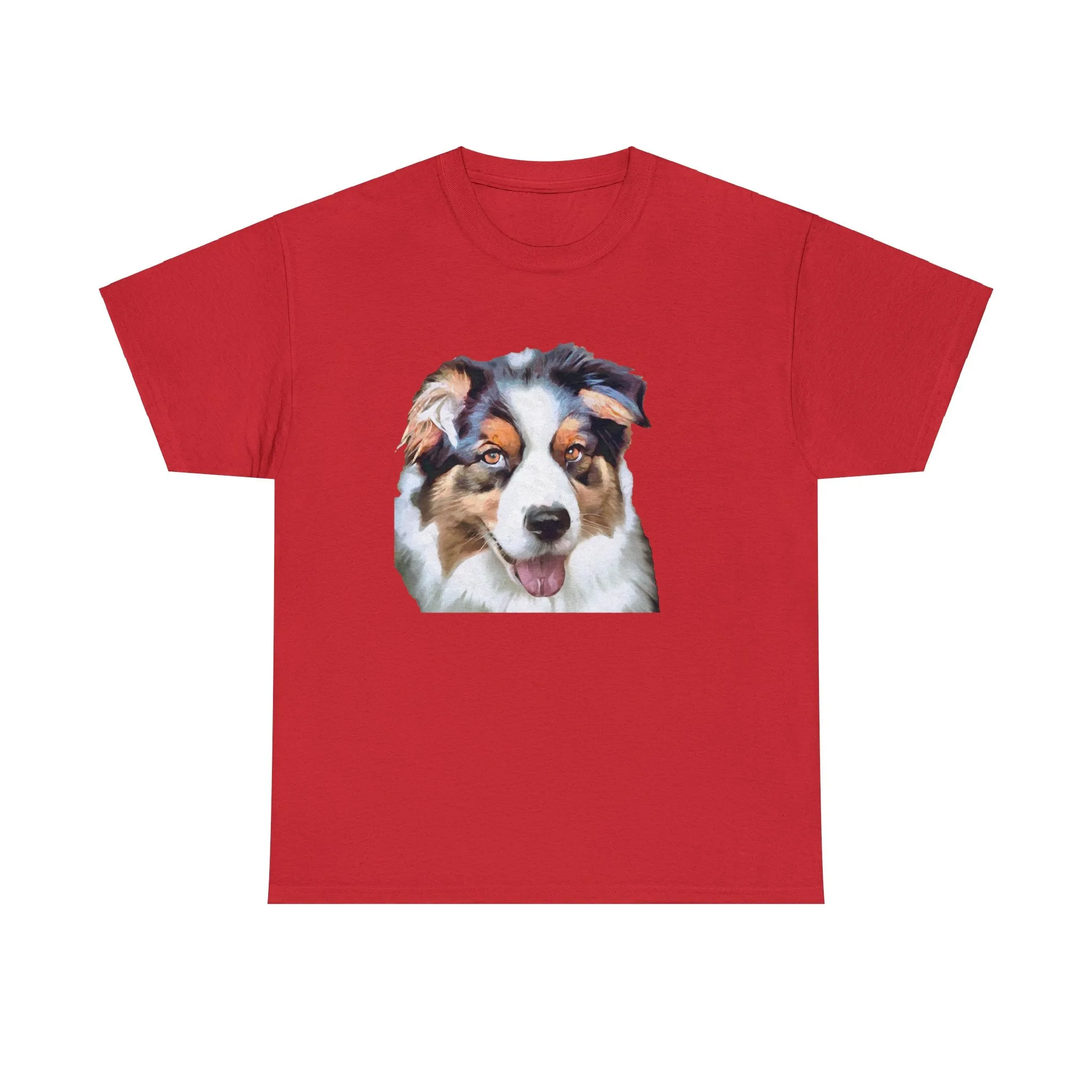 Australian Shepherd - Blue Merle  -  Classic Unisex  Heavy Cotton Tee