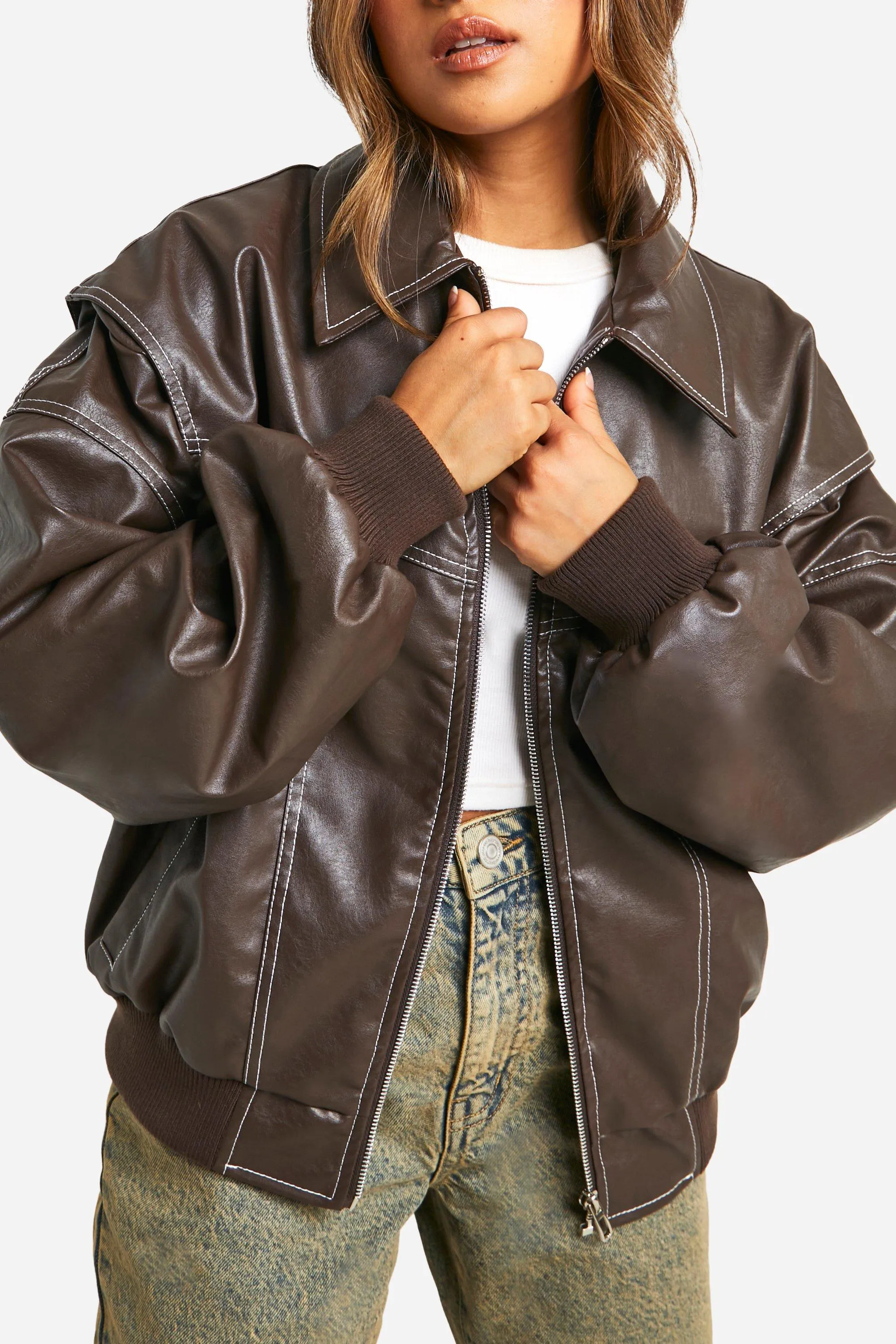Classic Leather Bomber