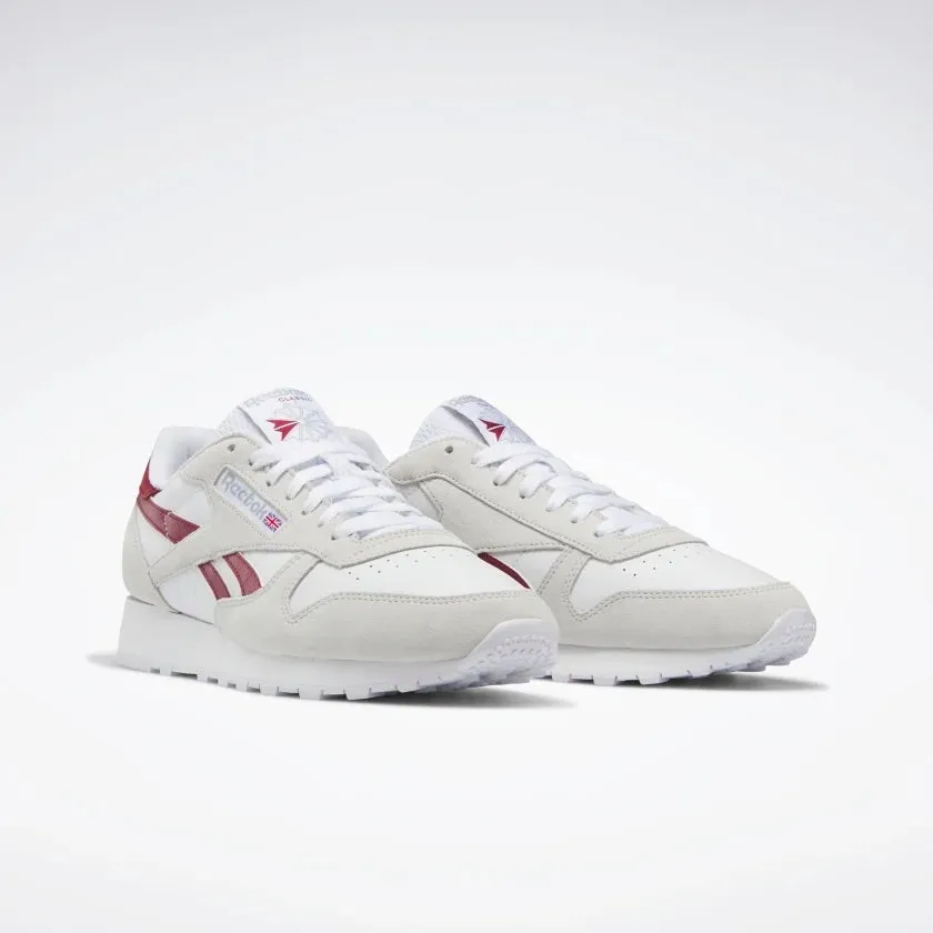 Classic Leather (Pure Grey 1   Classic Burgundy   Cloud White)