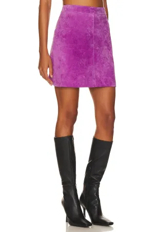 Classic Suede Mini Skirt