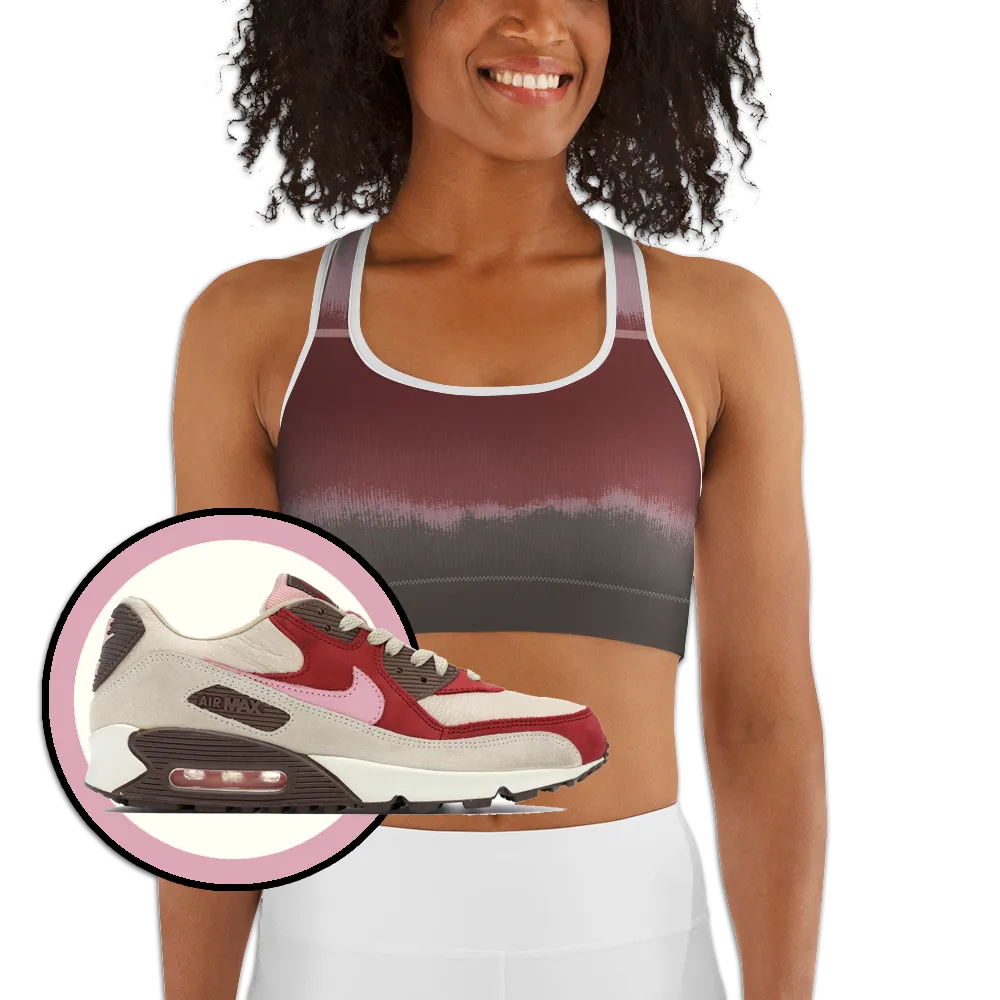 CRXWN | Drip or Dye Max 90 dqm bacon Acid Wash Ice Dye Sports Bra