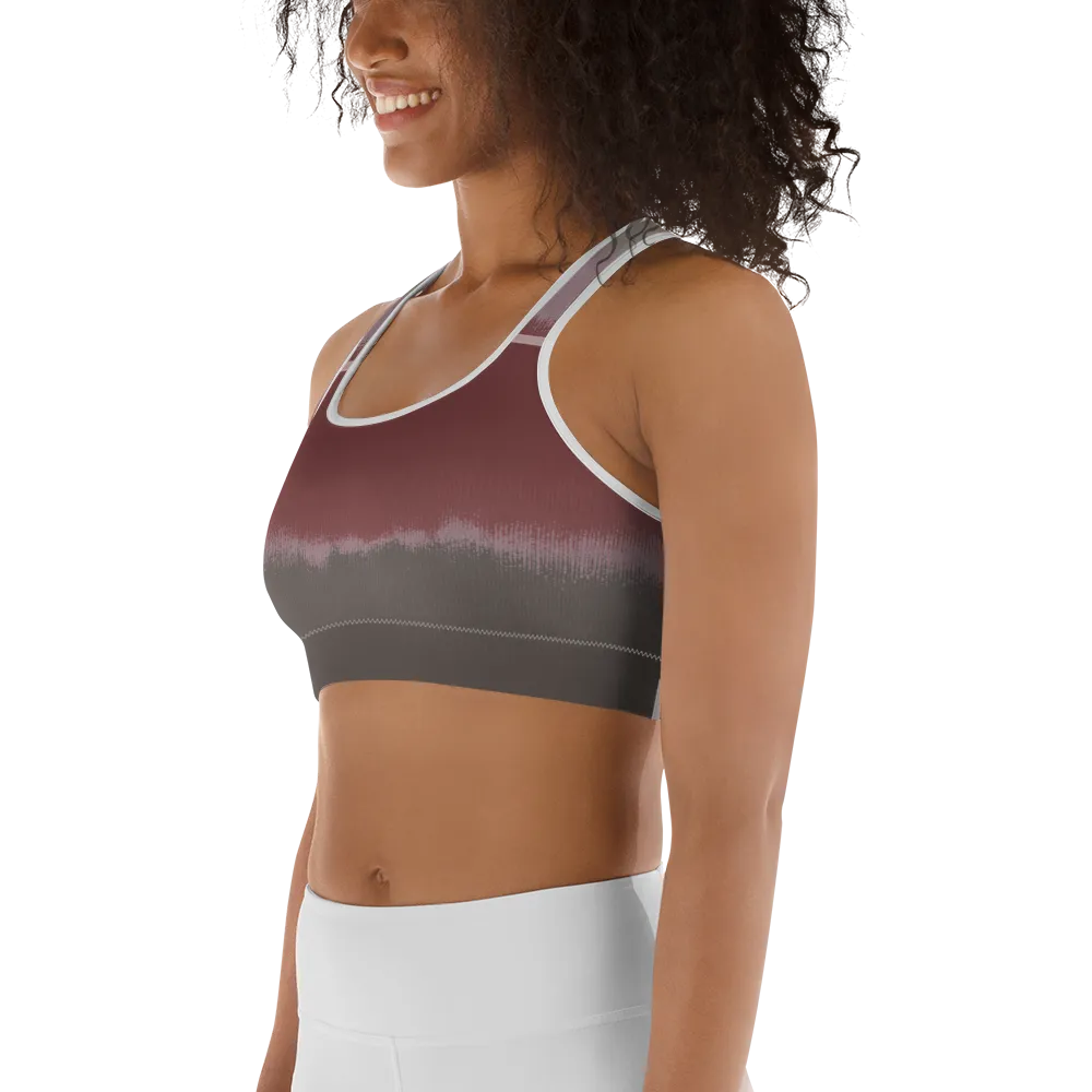 CRXWN | Drip or Dye Max 90 dqm bacon Acid Wash Ice Dye Sports Bra