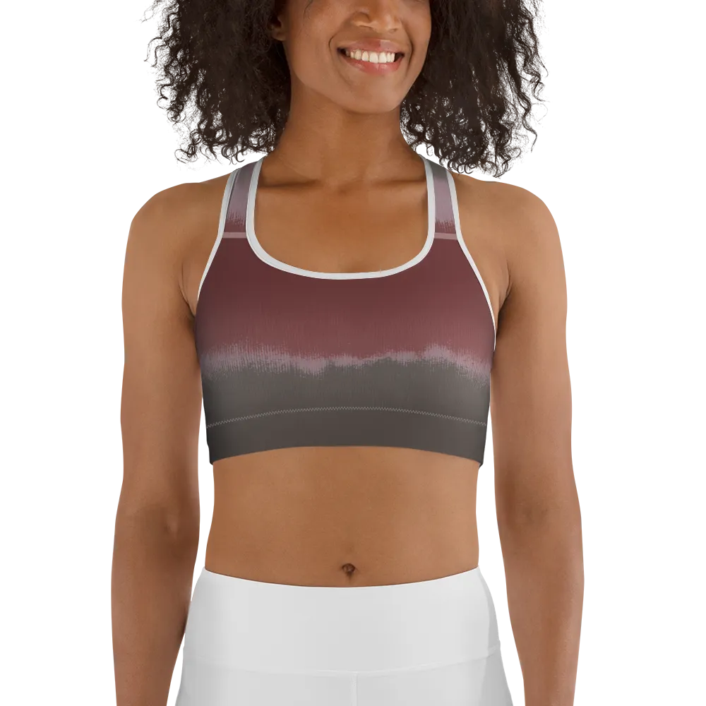 CRXWN | Drip or Dye Max 90 dqm bacon Acid Wash Ice Dye Sports Bra