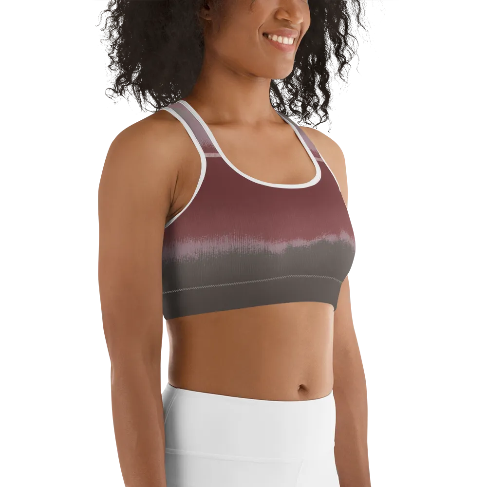 CRXWN | Drip or Dye Max 90 dqm bacon Acid Wash Ice Dye Sports Bra
