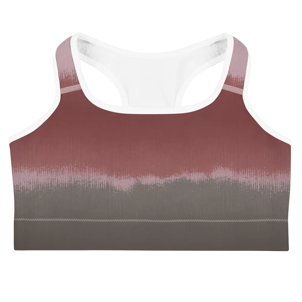CRXWN | Drip or Dye Max 90 dqm bacon Acid Wash Ice Dye Sports Bra