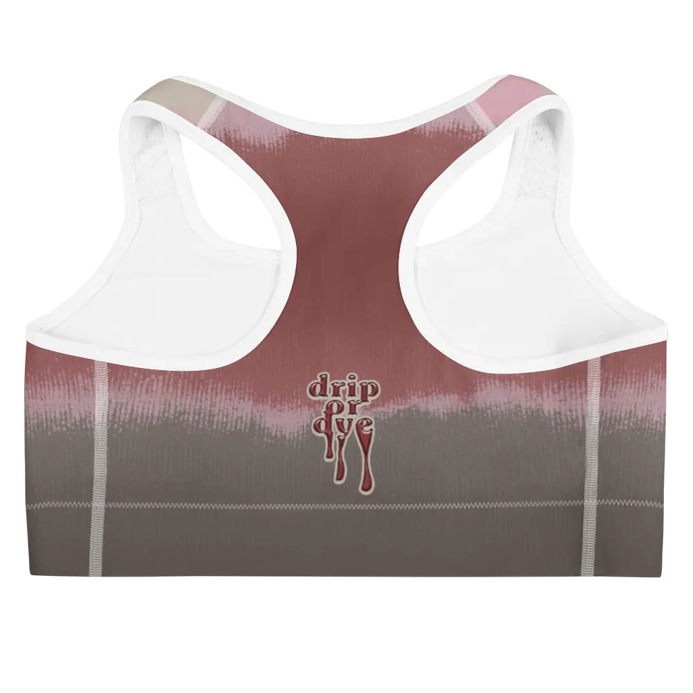 CRXWN | Drip or Dye Max 90 dqm bacon Acid Wash Ice Dye Sports Bra
