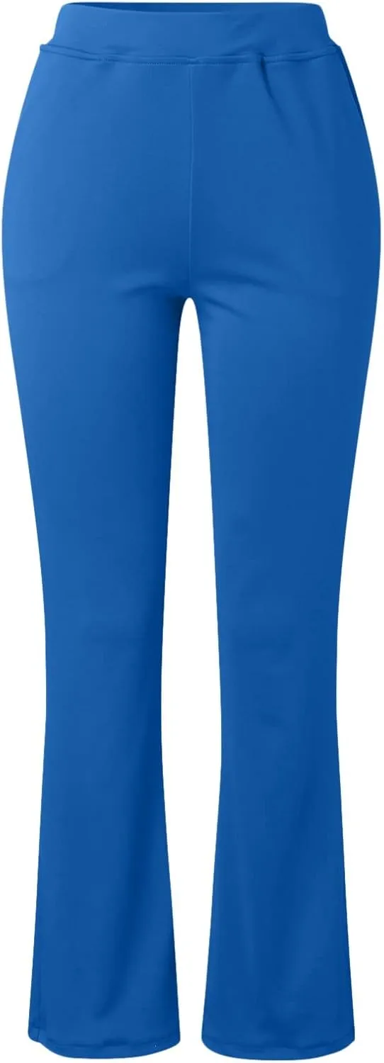 Dress Pants Women Business Casual Work Pants Ladies High Waist Stretchy Trousers