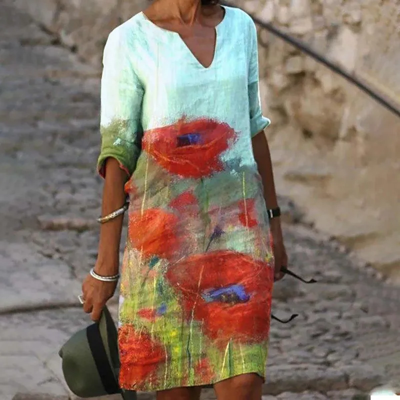Fiona | Charming ldress with floral pattern for women