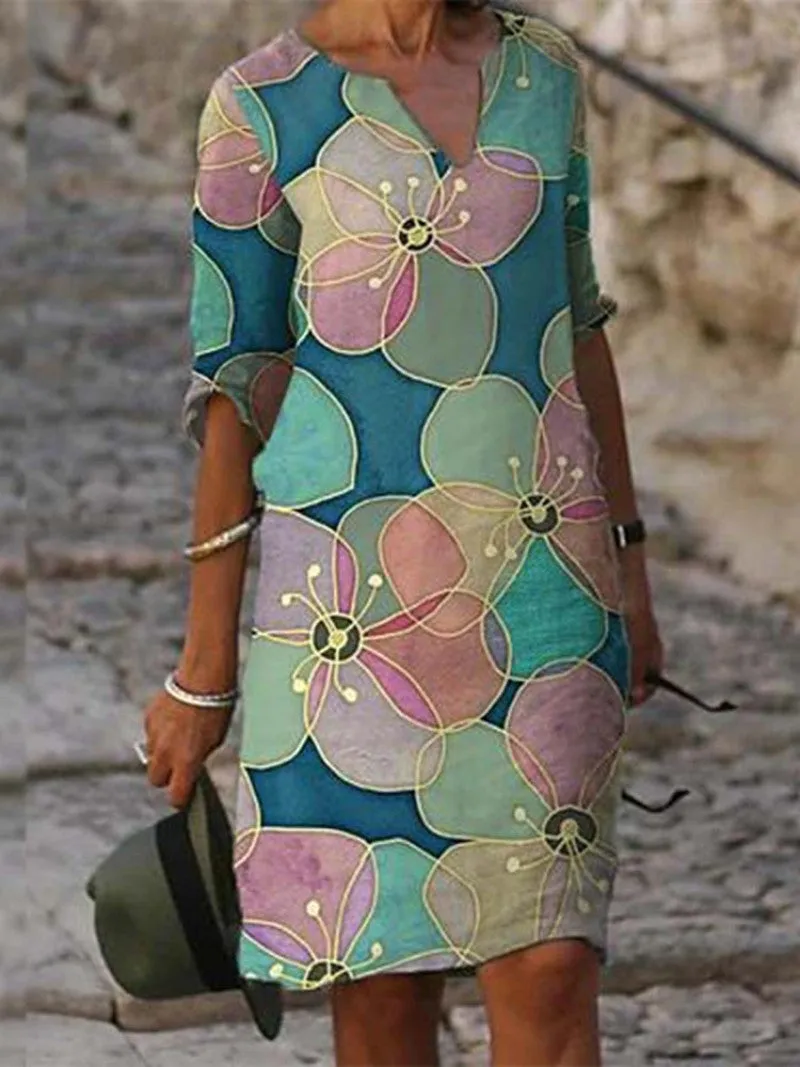 Fiona | Charming ldress with floral pattern for women