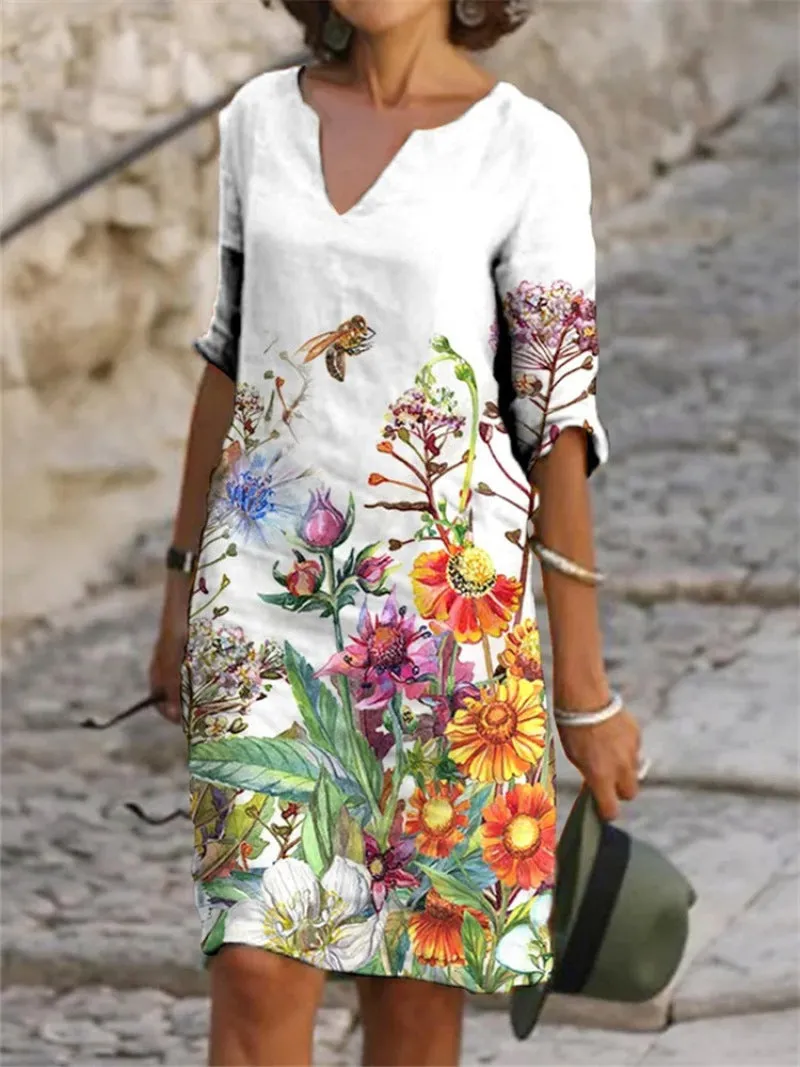 Fiona | Charming ldress with floral pattern for women