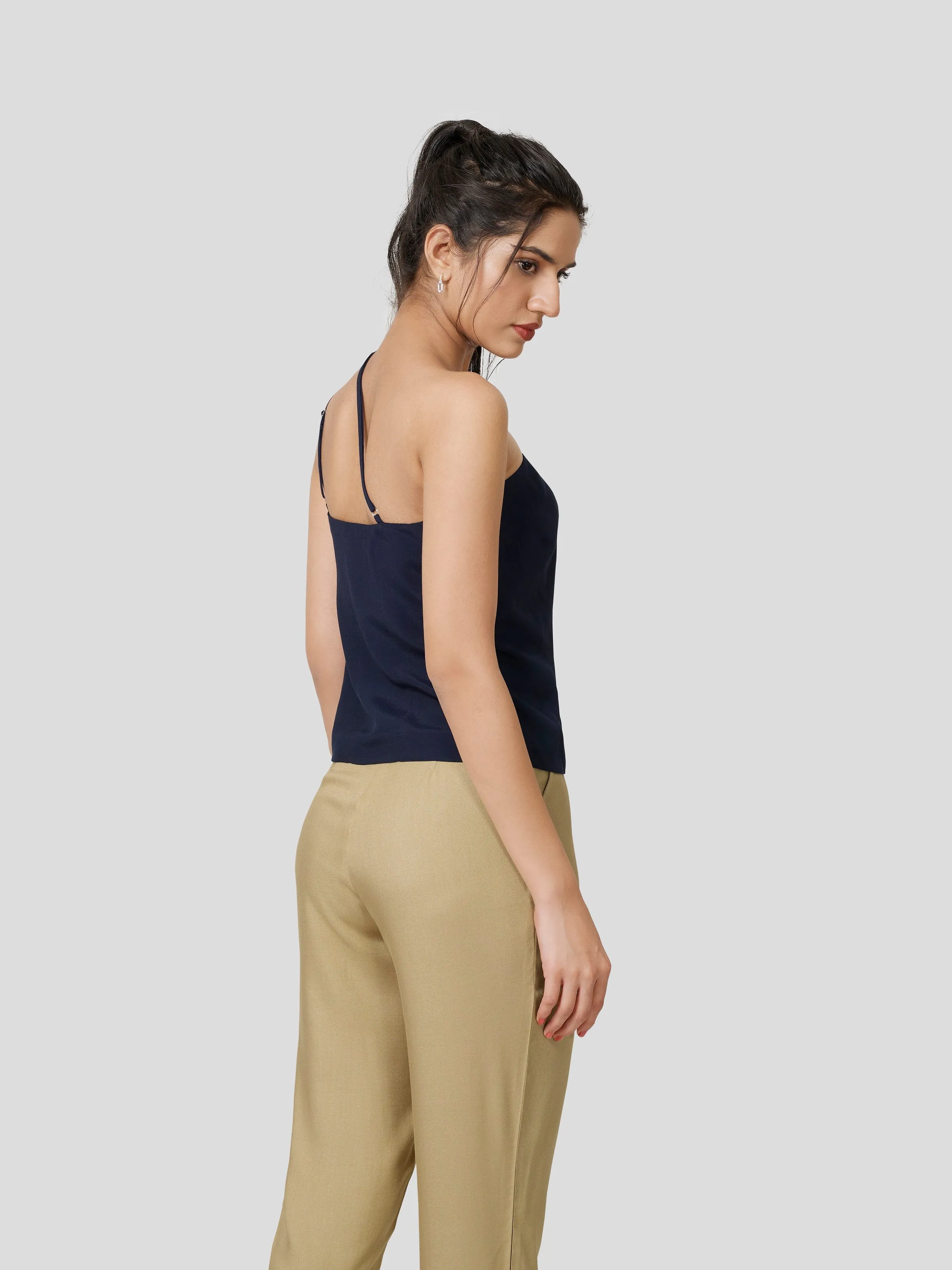 Flambeautious One Shoulder Strappy Top
