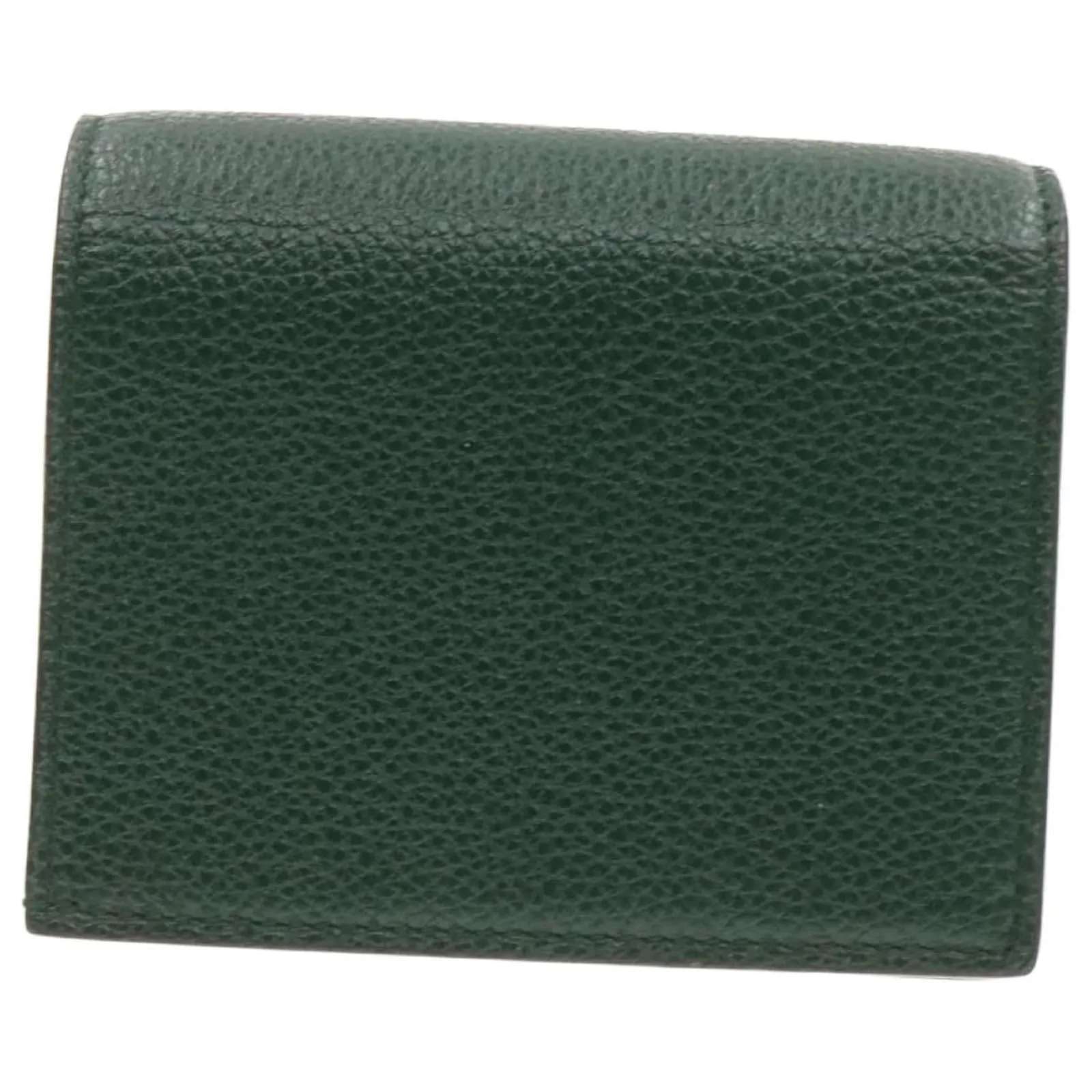 Gucci Zumi Chain Mini Bag Vintage Green Leather Card Case Gold Italy Handbag NEW