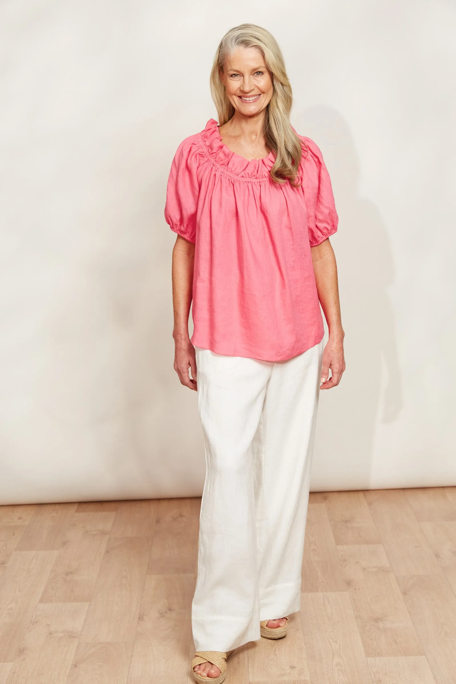 Halcyon Ruched Top - Musk