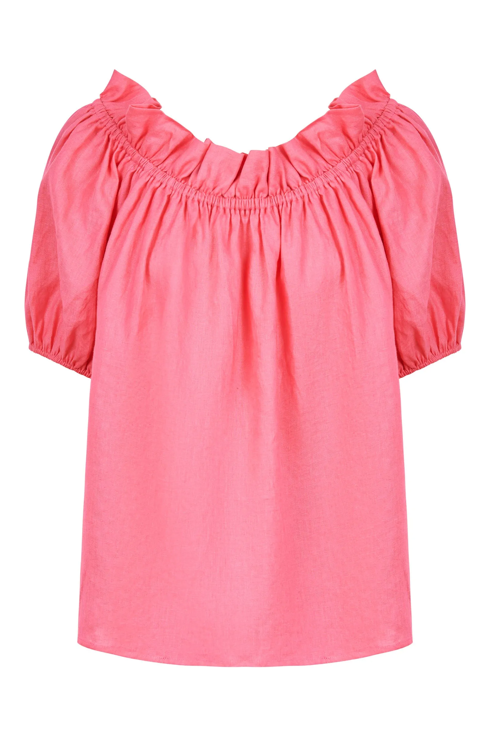 Halcyon Ruched Top - Musk