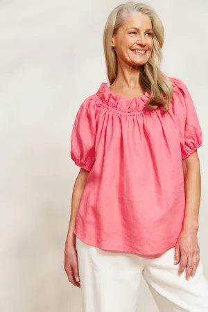 Halcyon Ruched Top - Musk