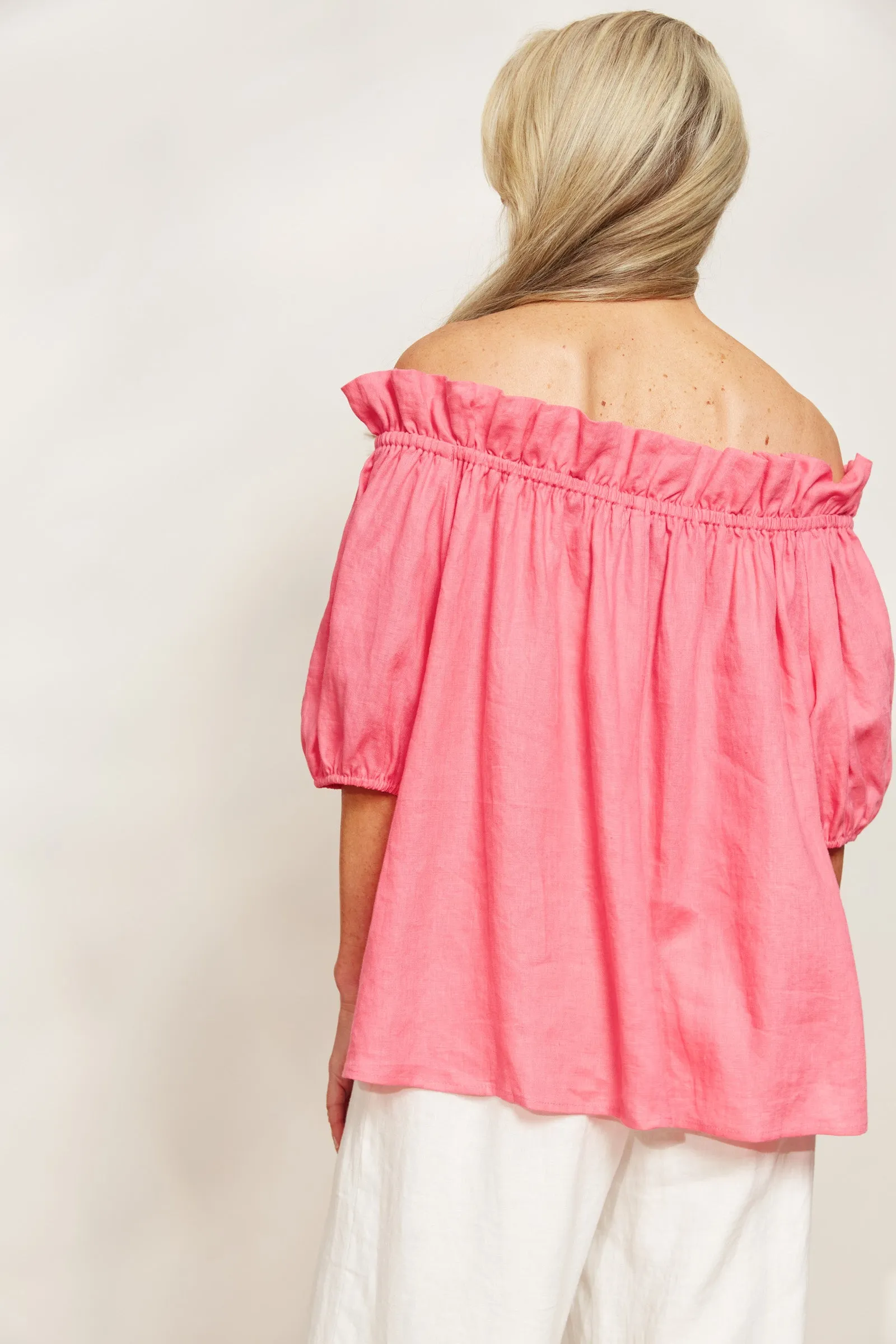 Halcyon Ruched Top - Musk