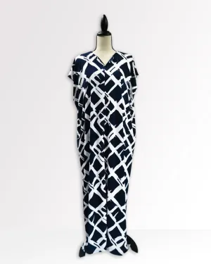 Kerstin Blue/White Maxi