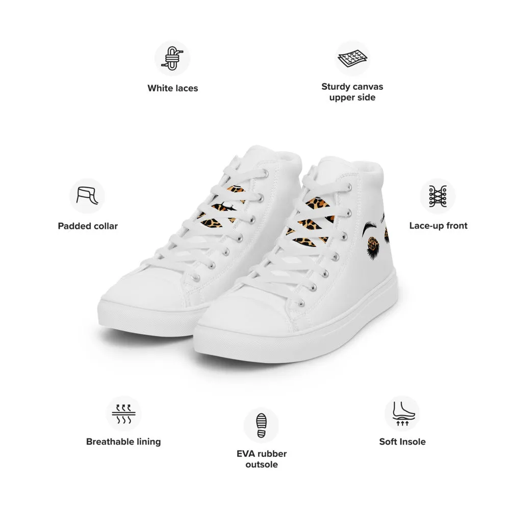 Look At Me Women’s high top canvas shoes