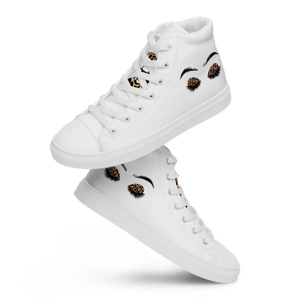 Look At Me Women’s high top canvas shoes