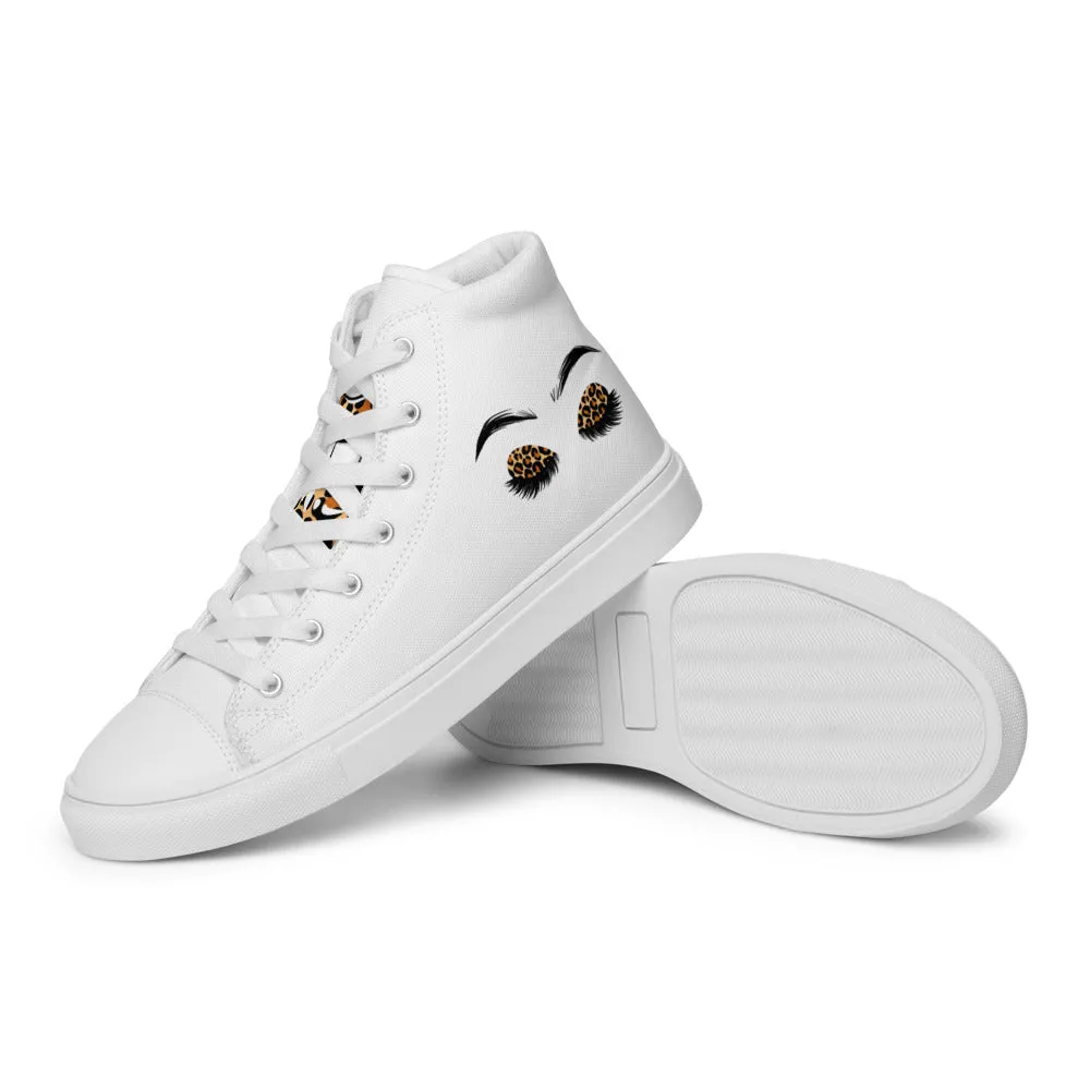 Look At Me Women’s high top canvas shoes