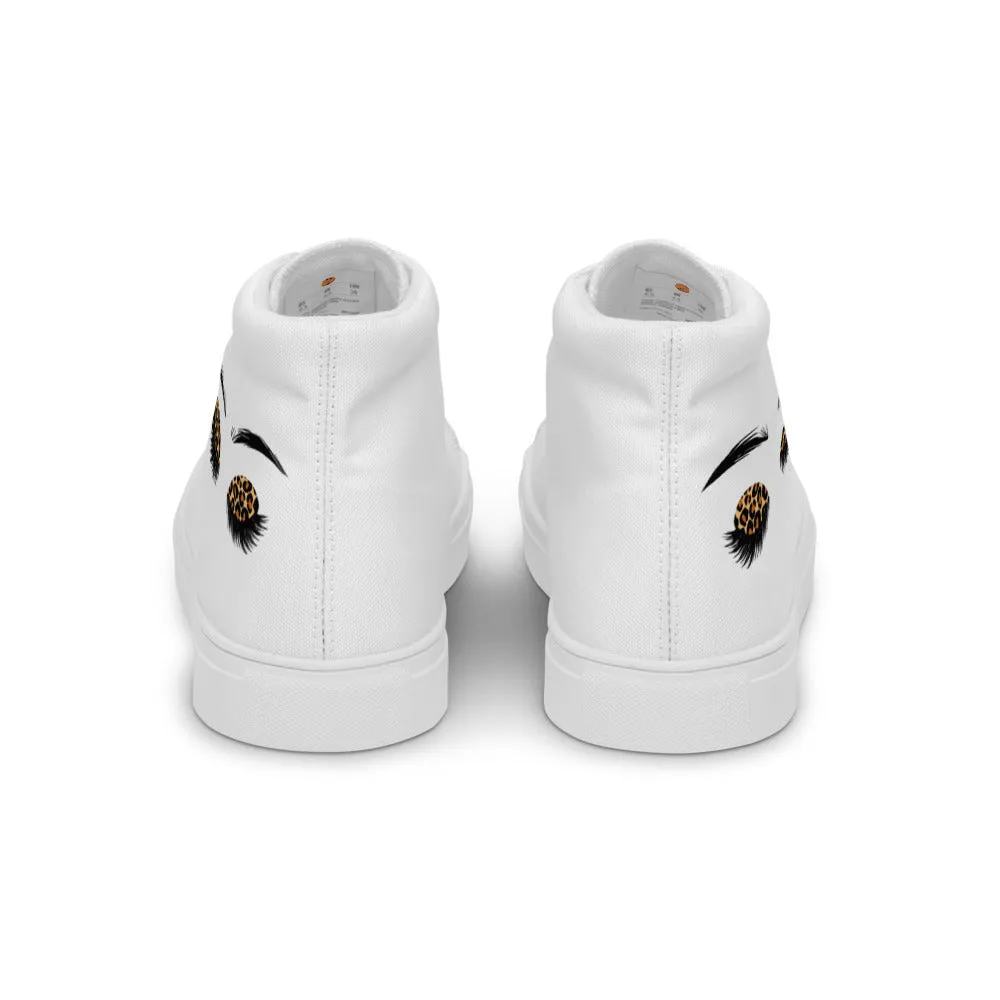 Look At Me Women’s high top canvas shoes