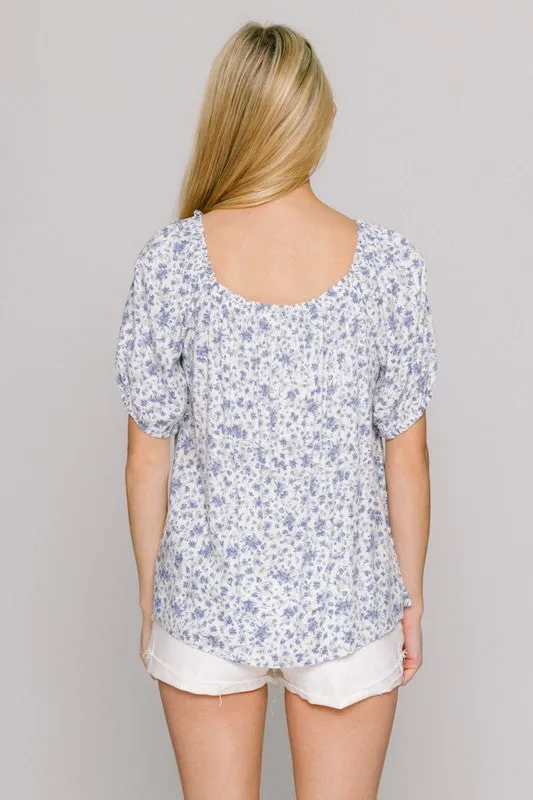 Meadow Breeze Floral Blouse