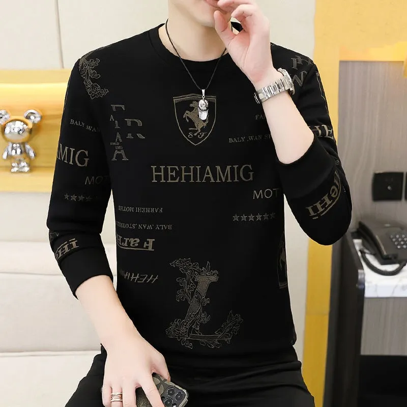 Men's Crew Neck Business Casual Loose Top