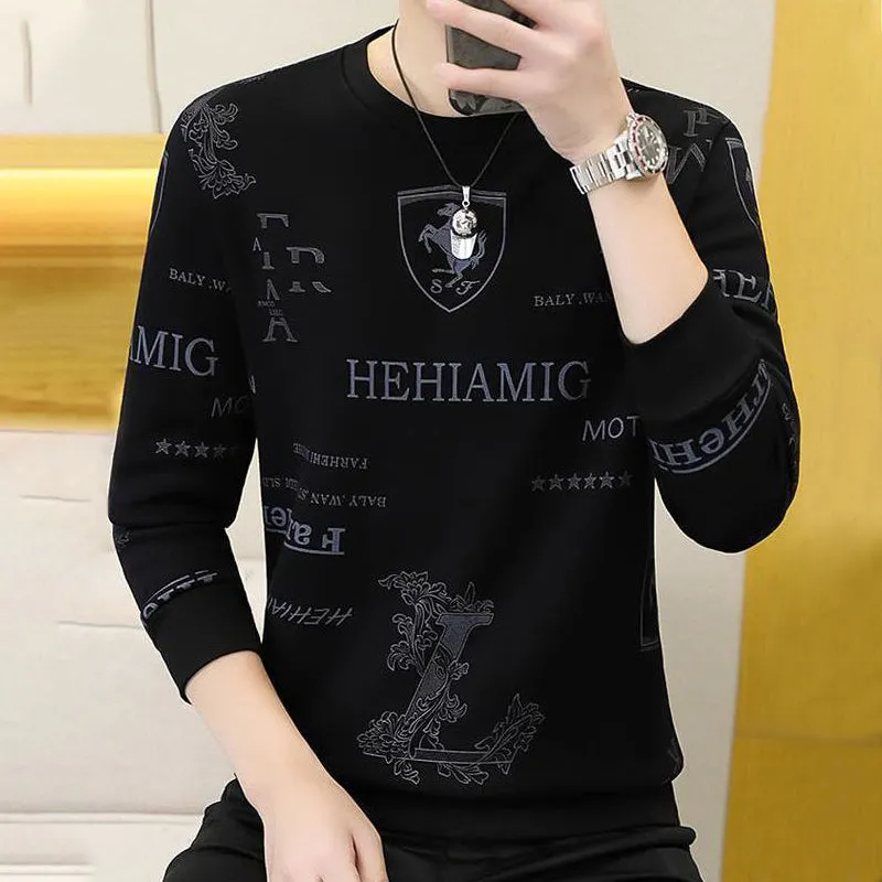 Men's Crew Neck Business Casual Loose Top