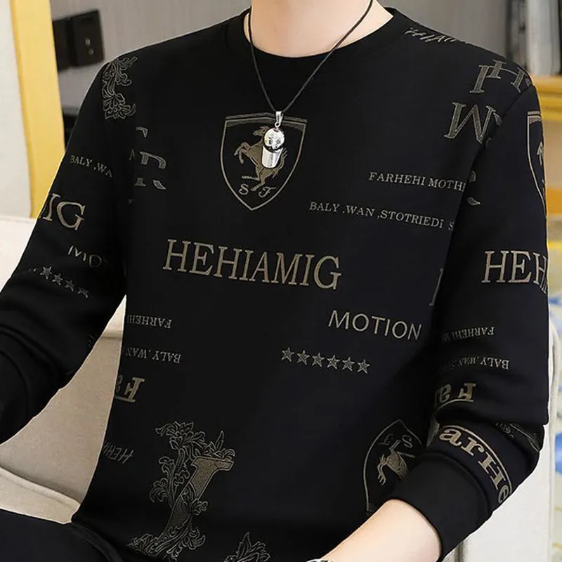 Men's Crew Neck Business Casual Loose Top