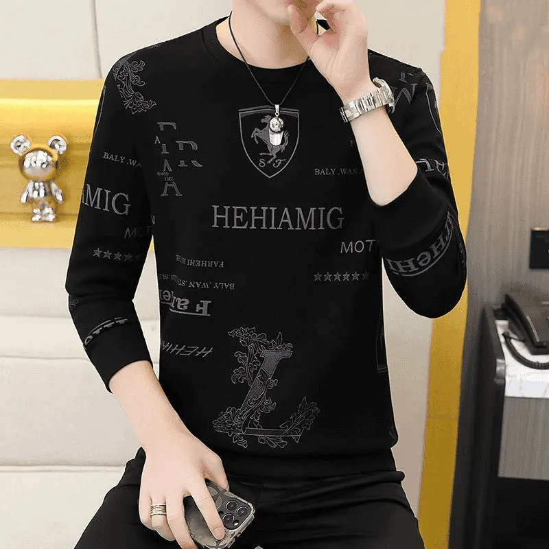 Men's Crew Neck Business Casual Loose Top