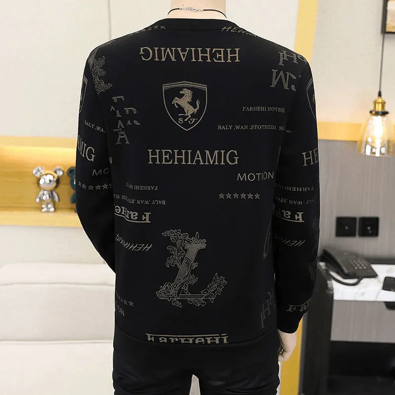 Men's Crew Neck Business Casual Loose Top