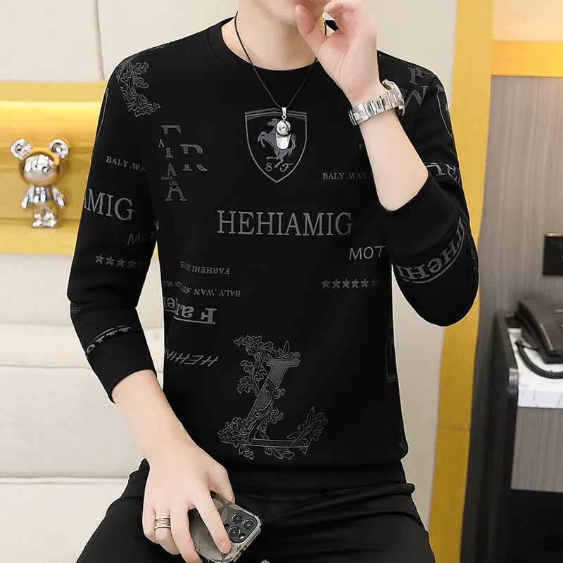 Men's Crew Neck Business Casual Loose Top