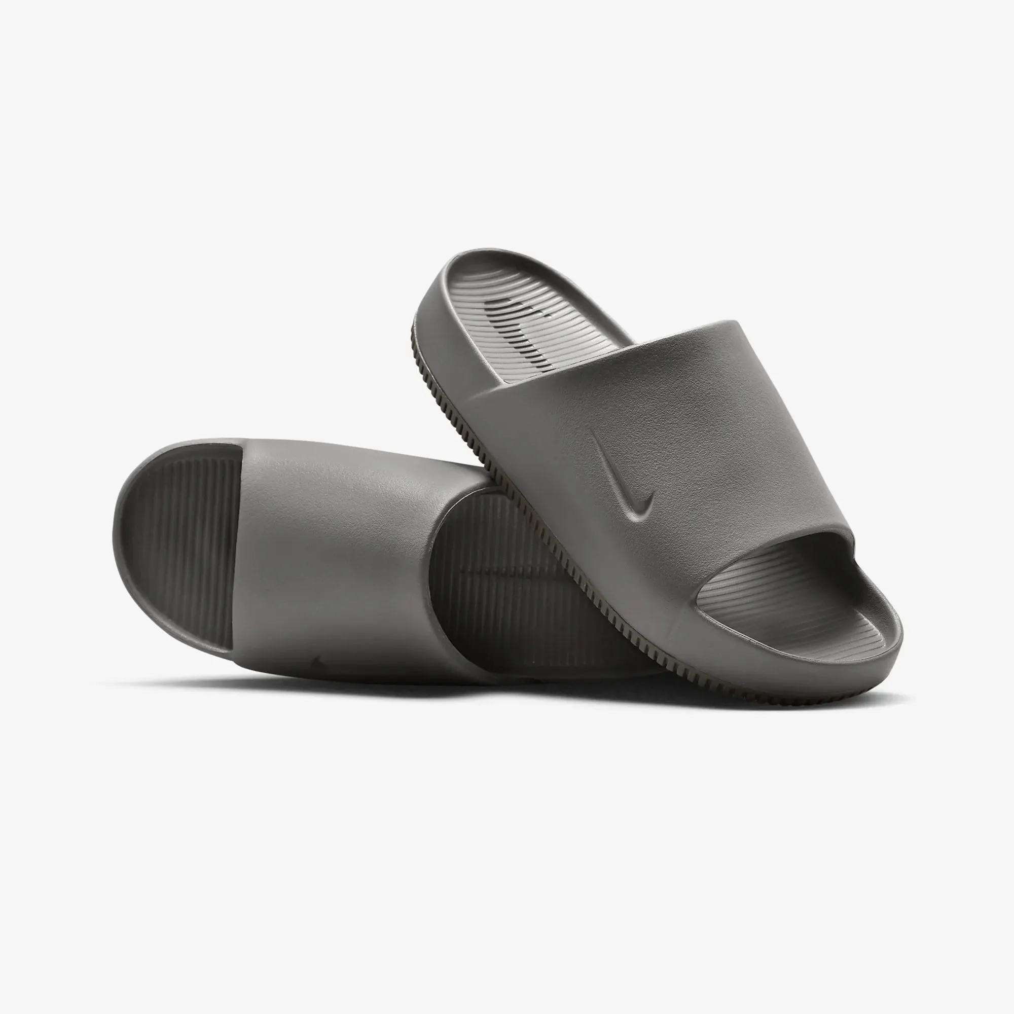 NIKE | CALM SLIDES { FLAT PEWTER/FLAT PEWTER