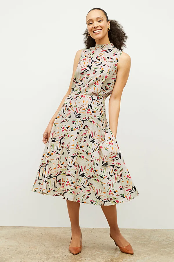 Oona Dress - Airy Cotton :: Rhythm Print