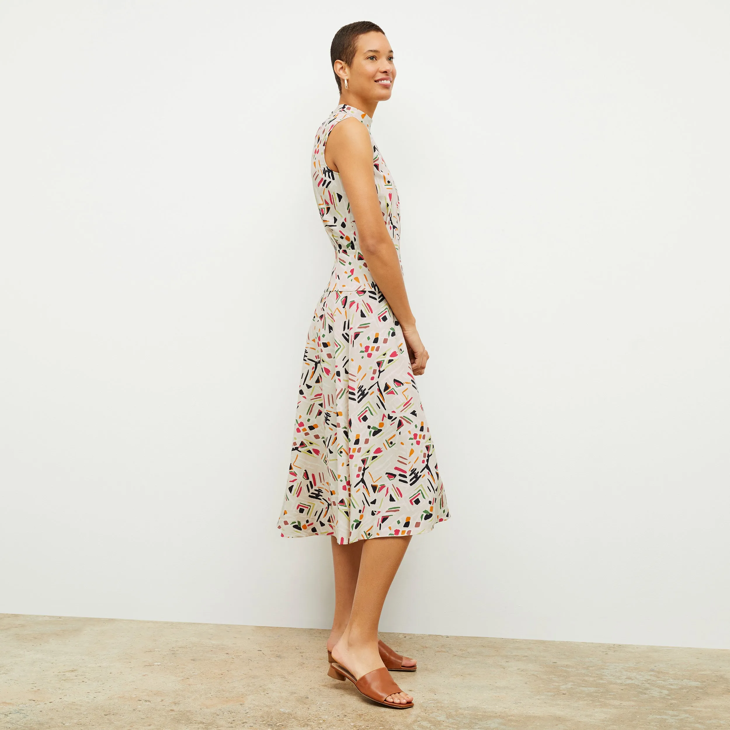 Oona Dress - Airy Cotton :: Rhythm Print