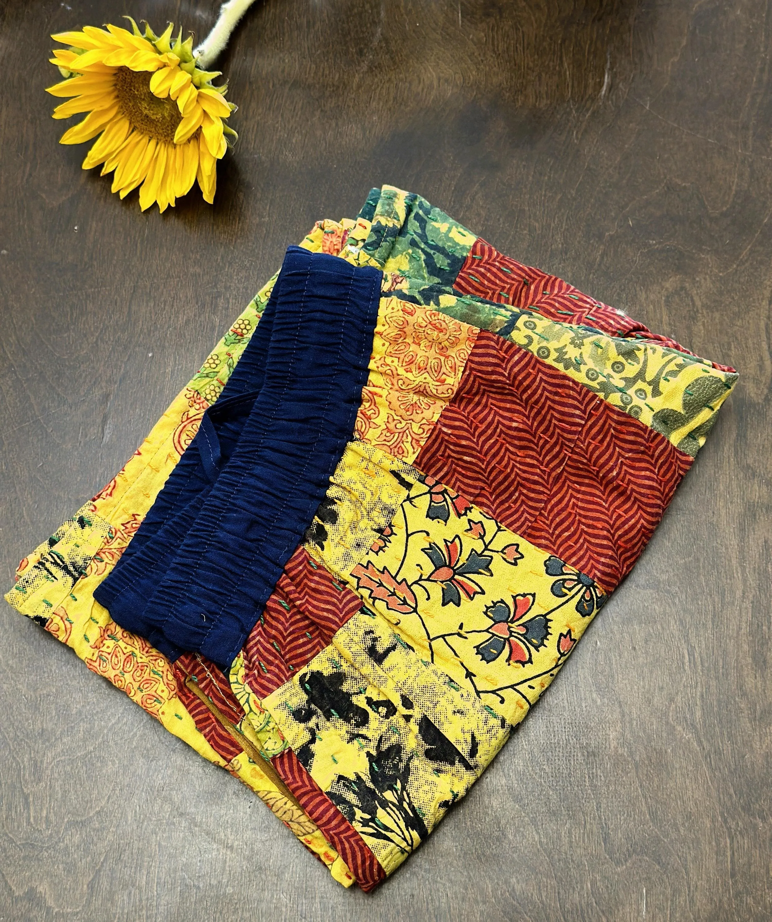 Patchwork Summer Cotton Shorts