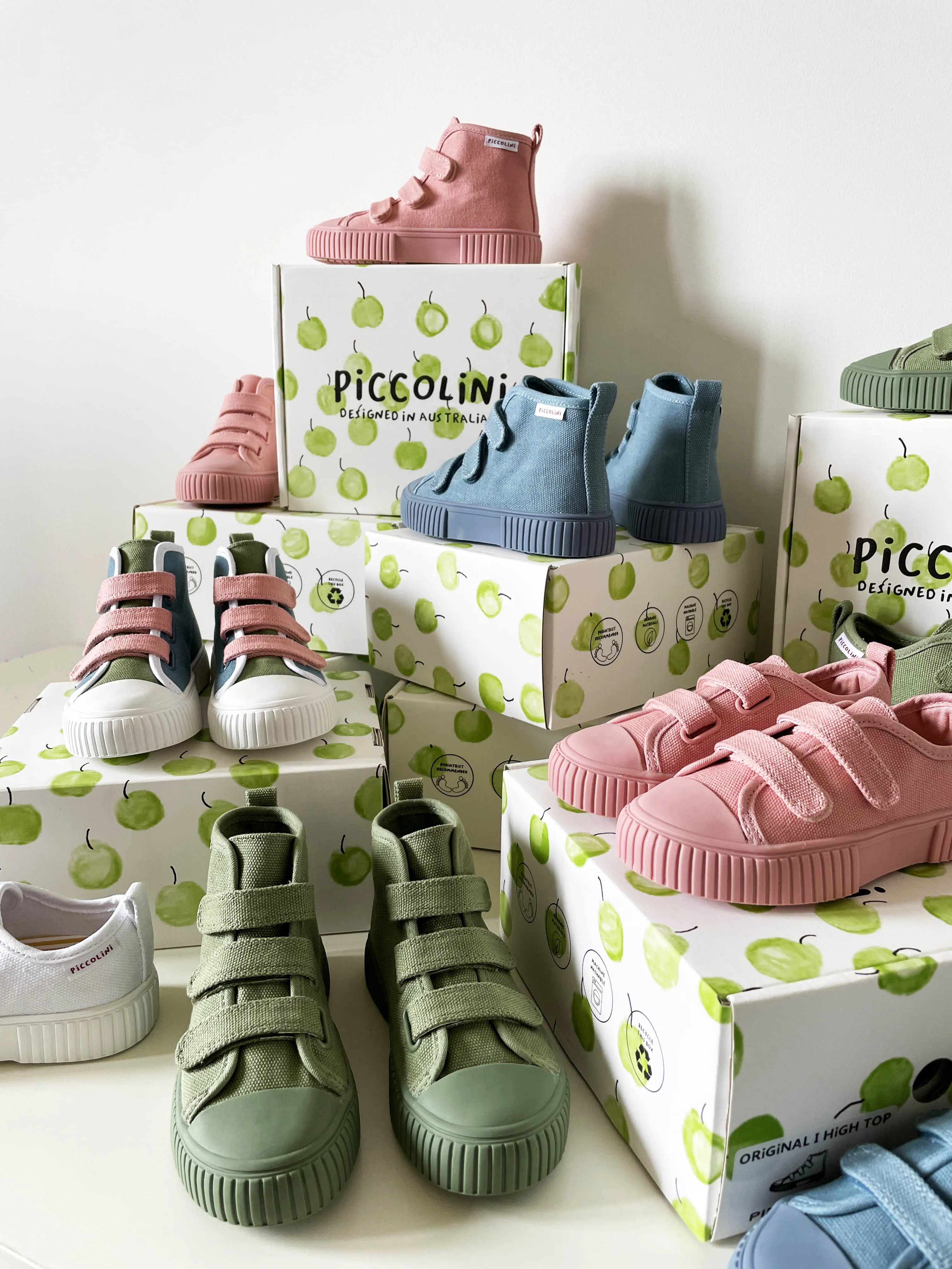 piccolini original high top sneaker - pink