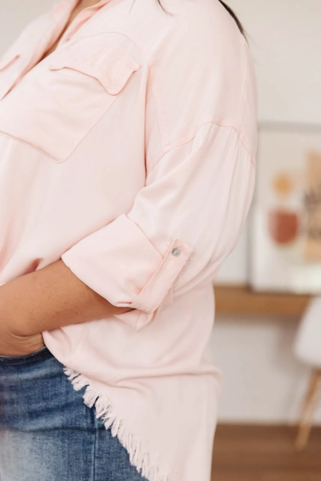 Riverside Button Up in Pink