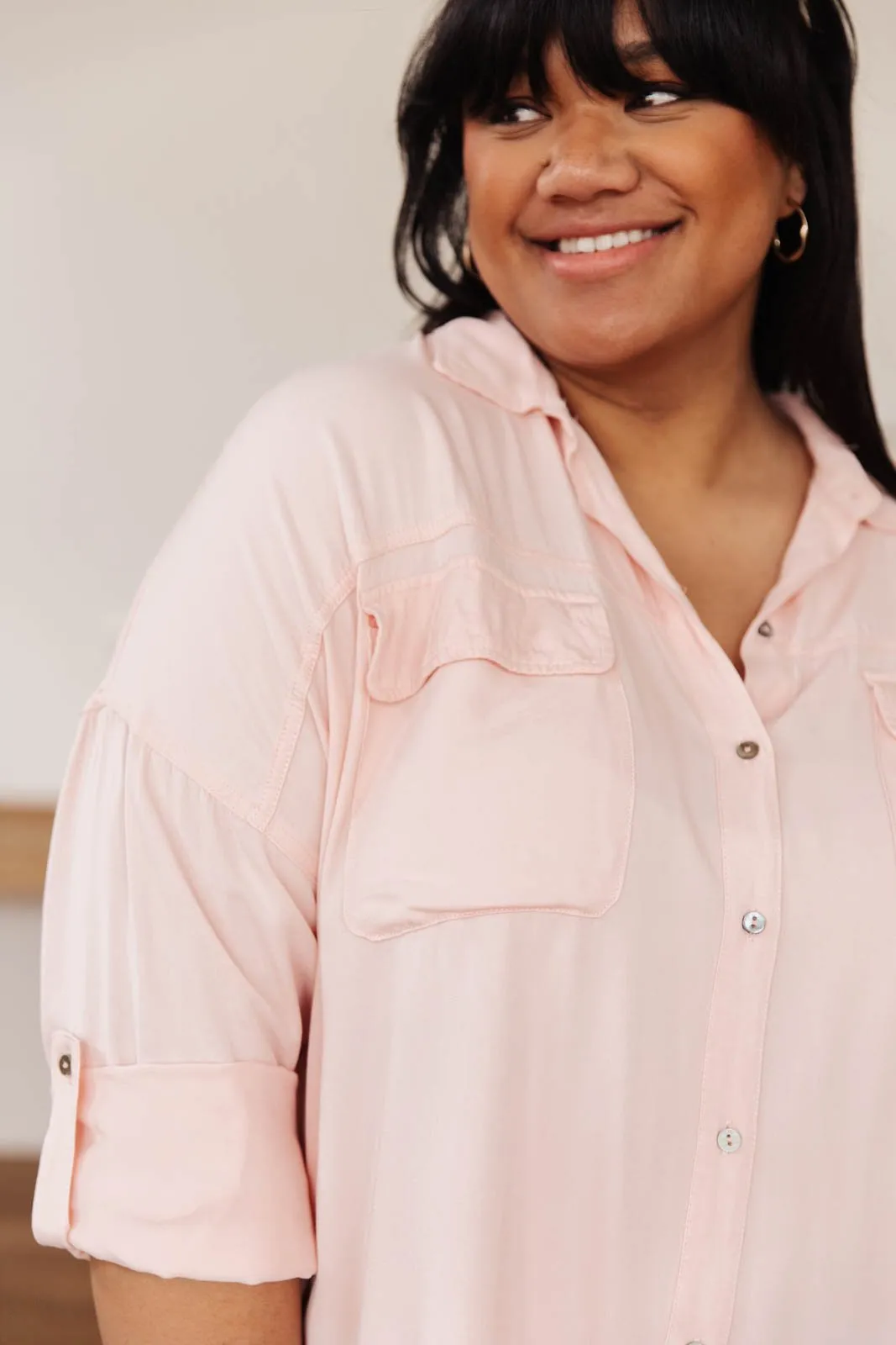Riverside Button Up in Pink