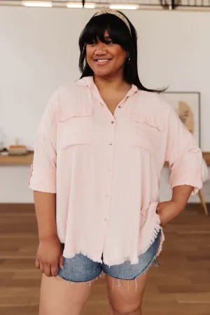Riverside Button Up in Pink