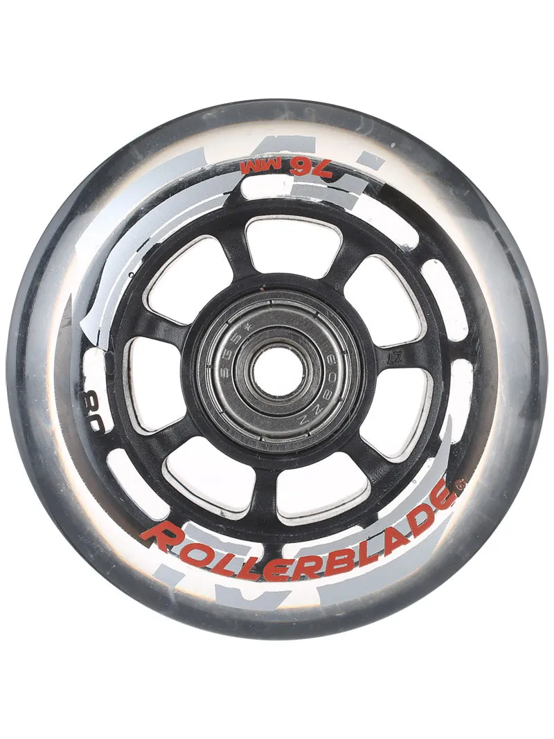 Rollerblade Wheels with SG5 Bearings 76mm 80A 8pk