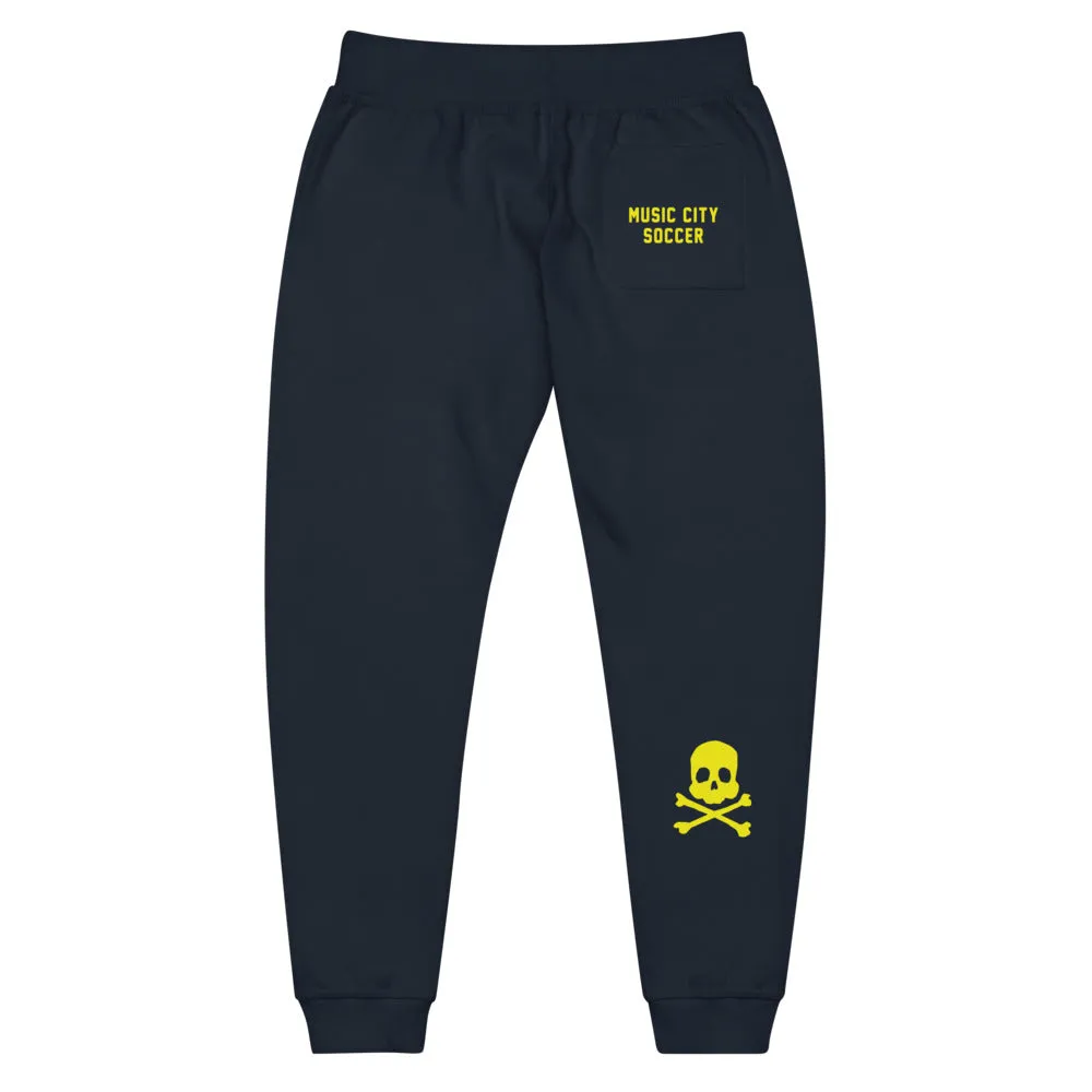 SkullXBones music City Soccer Unisex fleece sweatpants