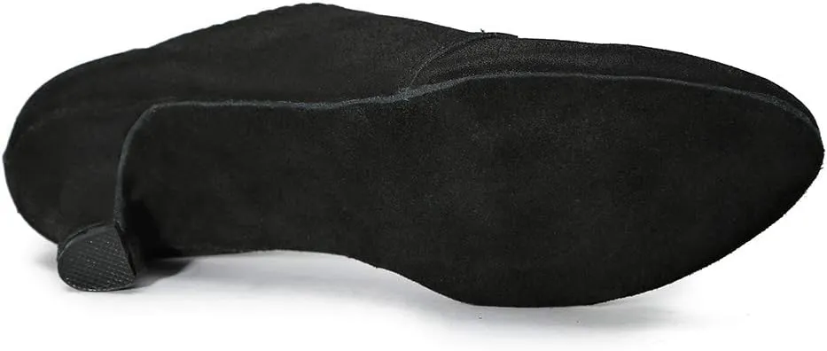 SWDZM Women Latin Dance Shoes Closed Toe Lace-up Ballroom Salsa Tango Teacher Practice Performance Dance Shoes,Model-KU-JT