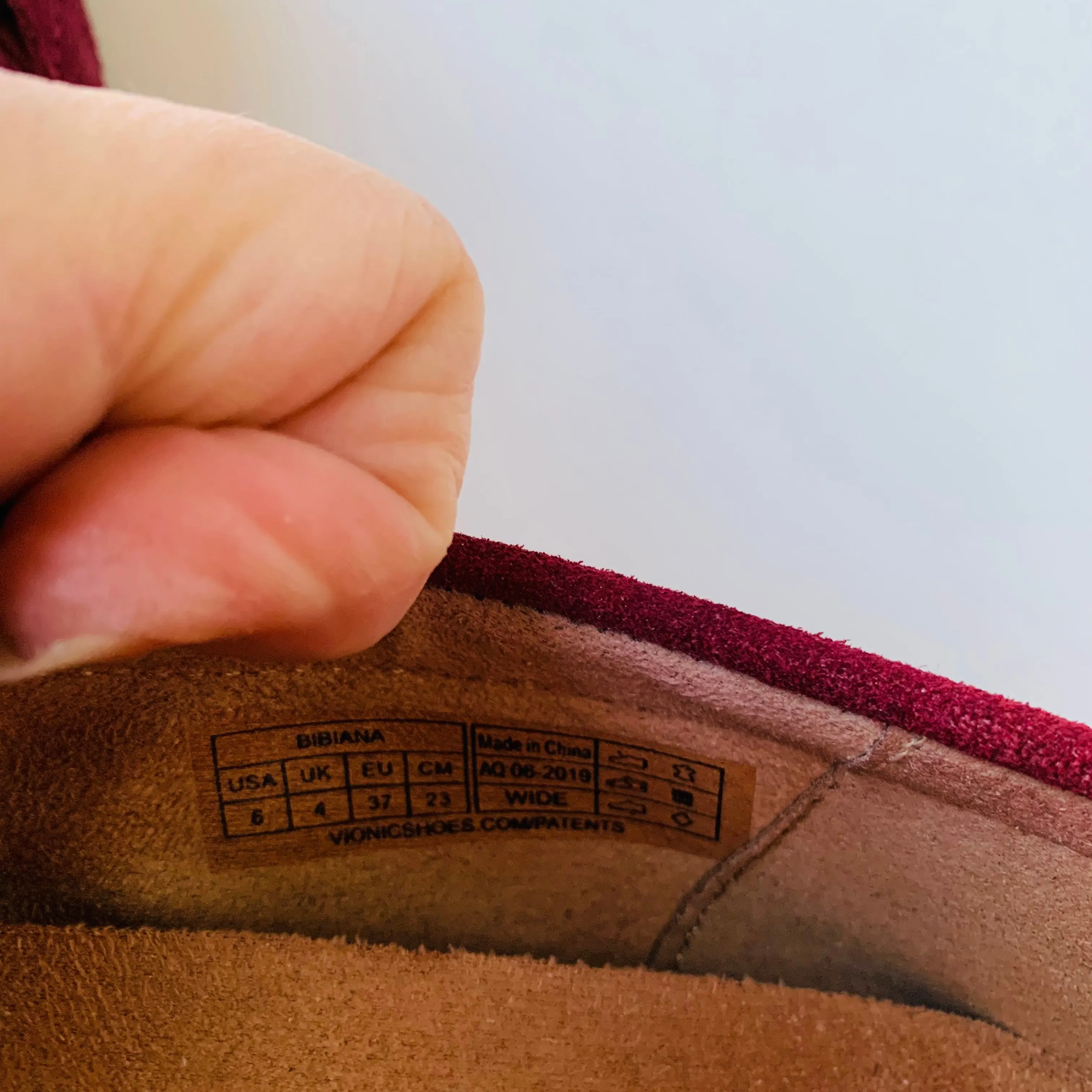 Vionic Bibiana Burgundy Suede Leather Loafers With Horsebit Buckle Size 6