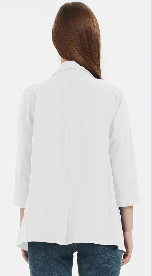 Womens Blazer Business Casual Outfits Lightweight Chiffon Blazer Suit Jackets Office Wear