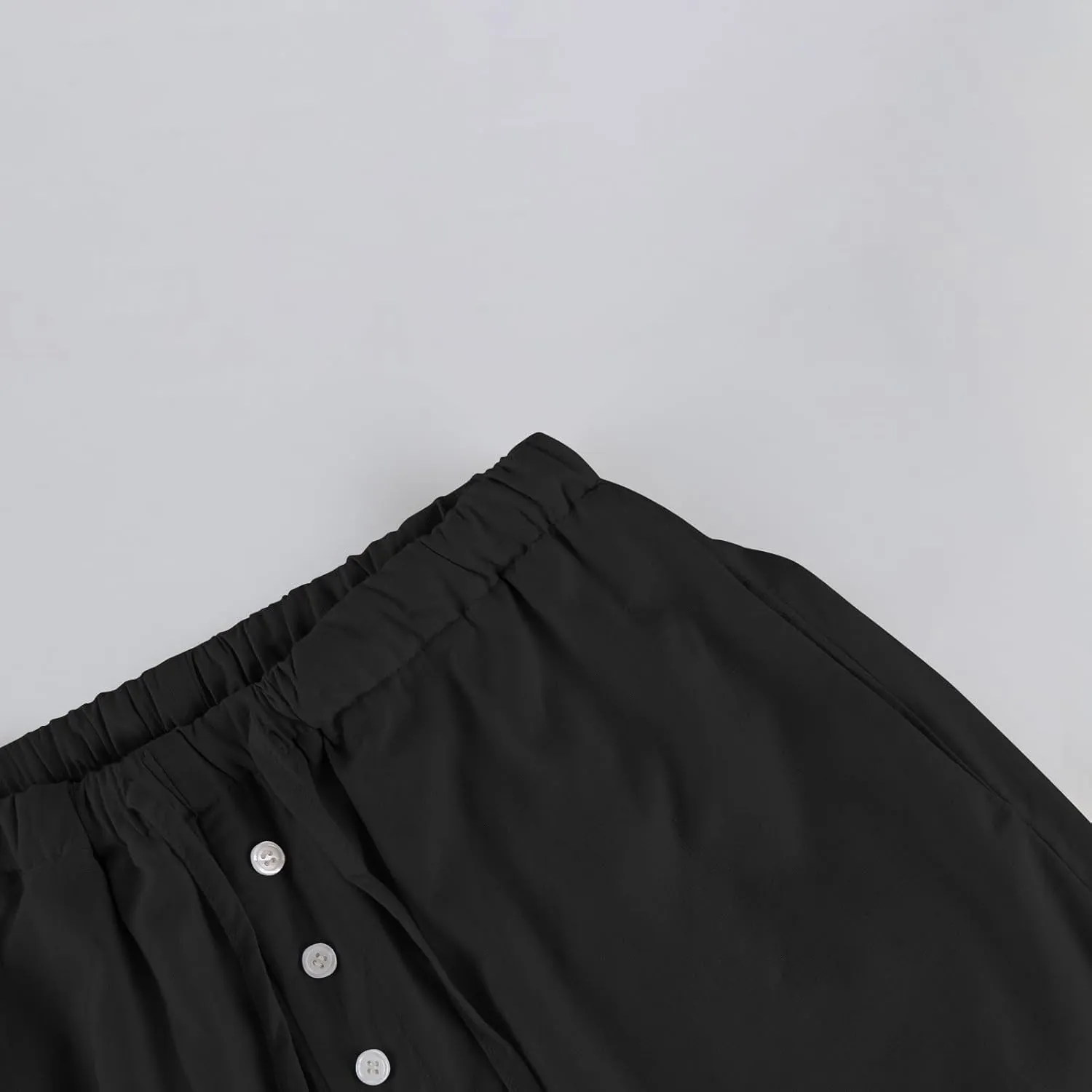 Womens Casual Pants Wide Leg Linen High Waisted Summer Fashion Comfy Pants Elastic Button Up Pockets Solid 2025 Outfit