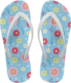 Womens Lightweight Arch Support Flip Flops House Cushioned Slides Summer Slip On Pillow Slippers for Pool Beach Size 5.5-9.5 White Sole