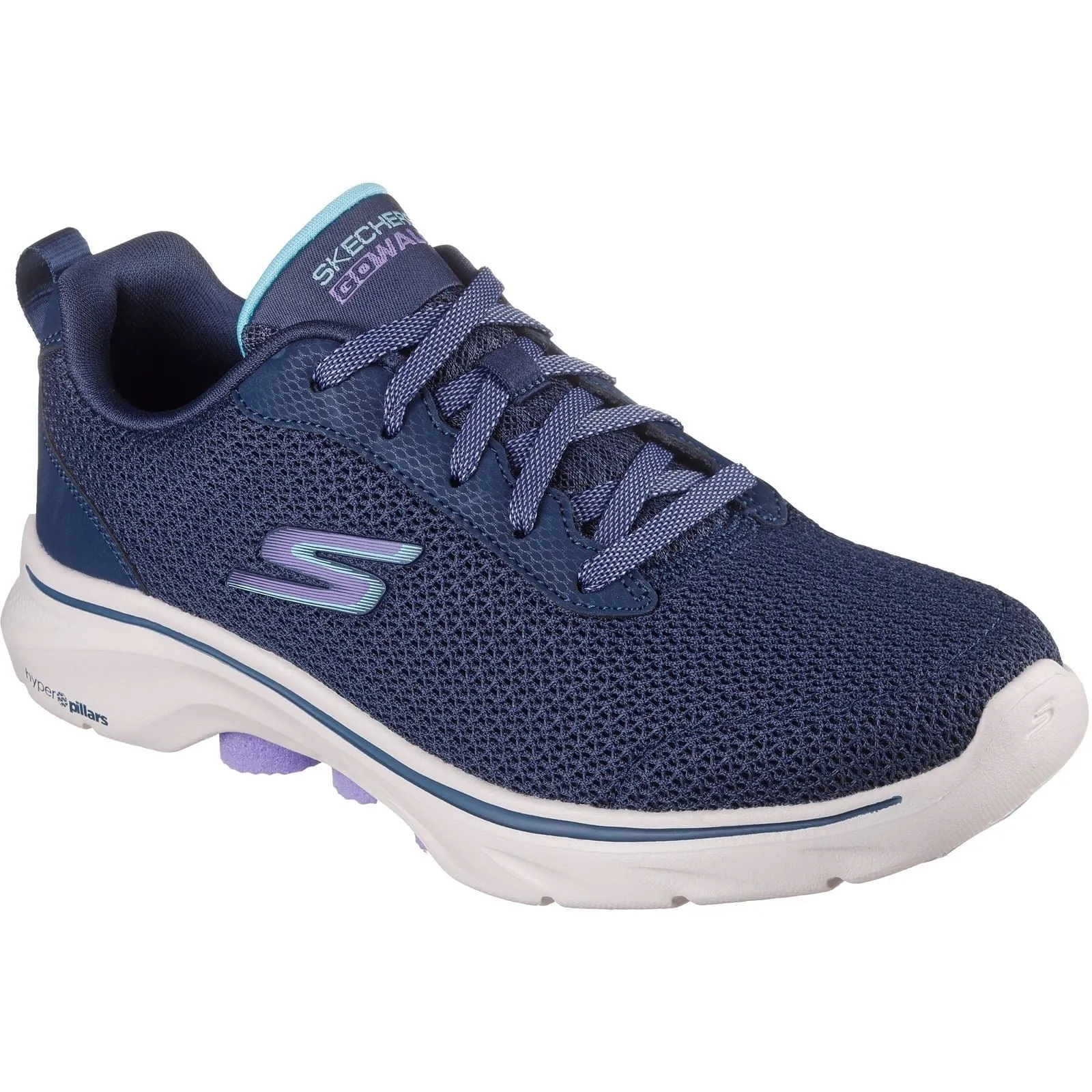 Women's Wide Fit Skechers 125263 Go Walk 7 Kaylor Sneakers